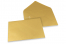 Wenskaart enveloppen gekleurd - goud metallic, 162 x 229 mm | PIT Packaging.nl | Enveloppenland