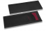 Bestekzakjes zwart met bestek insnede + bordeaux rood servet | PIT Packaging.nl | Enveloppenland