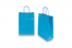 Papieren draagtassen gedraaide handgreep - blauw, 220 x 100 x 310 mm, 90 gr | PIT Packaging.nl | Enveloppenland
