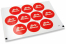 Sluitzegels geboorte - babyshower rood | PIT Packaging.nl | Enveloppenland