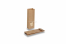 Blokbodemzakjes papier bruin - 70 x 40 x 205 mm met venster, 100 ml | PIT Packaging.nl | Enveloppenland