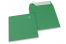 160 x 160 mm -  Donkergroen gekleurde papieren enveloppen | PIT Packaging.nl | Enveloppenland