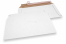 Golfkartonnen enveloppen wit - 250 x 410 mm | PIT Packaging.nl | Enveloppenland