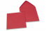 Wenskaart enveloppen gekleurd - rood, 155 x 155 mm | PIT Packaging.nl | Enveloppenland