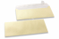 Champagne gekleurde enveloppen parelmoer - 110 x 220 mm | PIT Packaging.nl | Enveloppenland