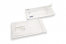 Witte luchtkussen enveloppen met venster - 175 x 265 mm, venster links 55 x 90 mm, 30 mm van links, 70 mm van boven | PIT Packaging.nl | Enveloppenland
