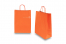 Papieren draagtassen gedraaide handgreep - oranje, 260 x 120 x 350 mm, 90 gr | PIT Packaging.nl | Enveloppenland
