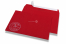 Gekleurde kerst enveloppen - Rood, met sneeuwpop | PIT Packaging.nl | Enveloppenland