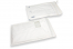 Witte luchtkussen enveloppen met venster - 225 x 340 mm, venster links 55 x 90 mm, 15 mm van links, 70 mm van boven | PIT Packaging.nl | Enveloppenland