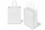 Papieren draagtassen gedraaide handgreep - wit, 180 x 80 x 220 mm, 90 gr | PIT Packaging.nl | Enveloppenland