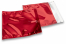 Rood gekleurde metallic folie enveloppen - 220 x 220 mm | PIT Packaging.nl | Enveloppenland