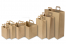 Papieren draagtassen met platte handgreep - bruin | PIT Packaging.nl | Enveloppenland