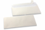 Wit gekleurde enveloppen parelmoer - 110 x 220 mm | PIT Packaging.nl | Enveloppenland