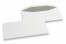 Witte papieren enveloppen, 110 x 220 mm (DL), 80 grams, gegomde sluiting, gewicht per stuk ca. 4 gr. | PIT Packaging.nl | Enveloppenland