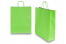 Papieren draagtassen gedraaide handgreep - groen, 320 x 120 x 410 mm, 100 gr | PIT Packaging.nl | Enveloppenland