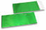 Groen gekleurde mat metallic folie enveloppen - 110 x 220 mm | PIT Packaging.nl | Enveloppenland