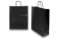 Papieren draagtassen gedraaide handgreep - zwart, 320 x 120 x 410 mm, 100 gr | PIT Packaging.nl | Enveloppenland