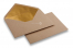 Gevoerde enveloppen kraft - 114 x 162 mm (C 6) Goud | PIT Packaging.nl | Enveloppenland
