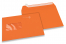Oranje, vensterenveloppen gekleurd, 162 x 229 mm (A5), venster links, vensterformaat 45 x 90 mm, vensterpositie 20 mm van links / 60 mm van onder, stripsluiting, 120 grams gekleurd papier | PIT Packaging.nl | Enveloppenland