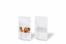 Stazakken kraft met venster - wit, 110 x 185 x 70 mm, 250 ml | PIT Packaging.nl | Enveloppenland