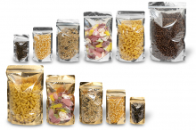 Stazakken metallic transparant - goud metallic en zilver metallic | PIT Packaging.nl | Enveloppenland