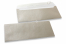 Zilver gekleurde enveloppen parelmoer - 110 x 220 mm | PIT Packaging.nl | Enveloppenland