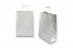 Papieren draagtassen gedraaide handgreep - zilver, 260 x 120 x 350 mm, 90 gr | PIT Packaging.nl | Enveloppenland