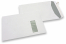 Vensterenveloppen, wit, 229 x 324 mm (C4), venster rechts 40 x 110 mm,  vensterpositie 20 mm van rechts en 60 mm vanaf de bovenzijde, 120 grams, stripsluiting, gewicht per stuk ca. 20 gr. | PIT Packaging.nl | Enveloppenland