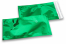 Groen gekleurde metallic folie enveloppen - 114 x 229 mm | PIT Packaging.nl | Enveloppenland