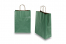 Papieren draagtassen gedraaide handgreep - metallic donkergroen, 260 x 120 x 350 mm, 90 gr | PIT Packaging.nl | Enveloppenland