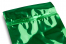 Voorbeeld van de sealrand van de sealtang type 420CT op een gemetaliseerde groene folie envelop | PIT Packaging.nl | Enveloppenland