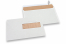 Vensterenveloppen gebroken wit, 156 x 220 mm (EA5), venster rechts 40 x 110 mm, 15 mm van rechts en 66 mm van onder, 90 grams, gewicht per stuk ca. 7 gr. | PIT Packaging.nl | Enveloppenland