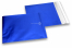 Donkerblauw gekleurde mat metallic folie enveloppen - 165 x 165 mm | PIT Packaging.nl | Enveloppenland