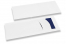 Bestekzakjes wit met bestek insnede + blauw servet | PIT Packaging.nl | Enveloppenland