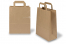 Papieren draagtassen platte handgreep - bruin, 220 x 105 x 280 mm | PIT Packaging.nl | Enveloppenland