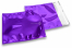 Paars gekleurde metallic folie enveloppen - 165 x 165 mm | PIT Packaging.nl | Enveloppenland