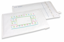 Witte luchtkussen enveloppen Pasen - pastelkleuren | PIT Packaging.nl | Enveloppenland