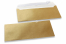 Goud gekleurde enveloppen parelmoer - 110 x 220 mm | PIT Packaging.nl | Enveloppenland