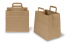 Papieren draagtassen platte handgreep - bruin,  260 x 175 x 245 mm | PIT Packaging.nl | Enveloppenland