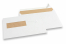 Vensterenveloppen gebroken wit, 162 x 229 mm (C5), venster links 40 x 110 mm, 20 mm van links en 72 mm van onder, 90 grams, gewicht per stuk ca. 7 gr. | PIT Packaging.nl | Enveloppenland