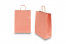 Papieren draagtassen gedraaide handgreep - zalmroze, 260 x 120 x 350 mm, 90 gr | PIT Packaging.nl | Enveloppenland