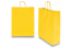 Papieren draagtassen gedraaide handgreep - geel, 320 x 120 x 410 mm, 100 gr | PIT Packaging.nl | Enveloppenland