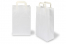 Papieren draagtassen platte handgreep - wit, 220 x 105 x 360 mm | PIT Packaging.nl | Enveloppenland