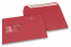 Rood, vensterenveloppen gekleurd, 162 x 229 mm (A5), venster links, vensterformaat 45 x 90 mm, vensterpositie 20 mm van links / 60 mm van onder, stripsluiting, 120 grams gekleurd papier | PIT Packaging.nl | Enveloppenland
