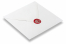 Lakzegels - Roos op envelop | PIT Packaging.nl | Enveloppenland