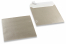Zilver gekleurde enveloppen parelmoer - 170 x 170 mm | PIT Packaging.nl | Enveloppenland