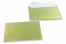 Lime groen gekleurde enveloppen parelmoer - 114 x 162 mm | PIT Packaging.nl | Enveloppenland