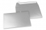 114 x 162 mm -  Zilver metallic gekleurde papieren enveloppen | PIT Packaging.nl | Enveloppenland