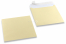 Champagne gekleurde enveloppen parelmoer - 170 x 170 mm | PIT Packaging.nl | Enveloppenland