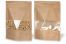 Stazakken kraft met venster - bruin, 250 x 340 x 120 mm, 3000 ml | PIT Packaging.nl | Enveloppenland